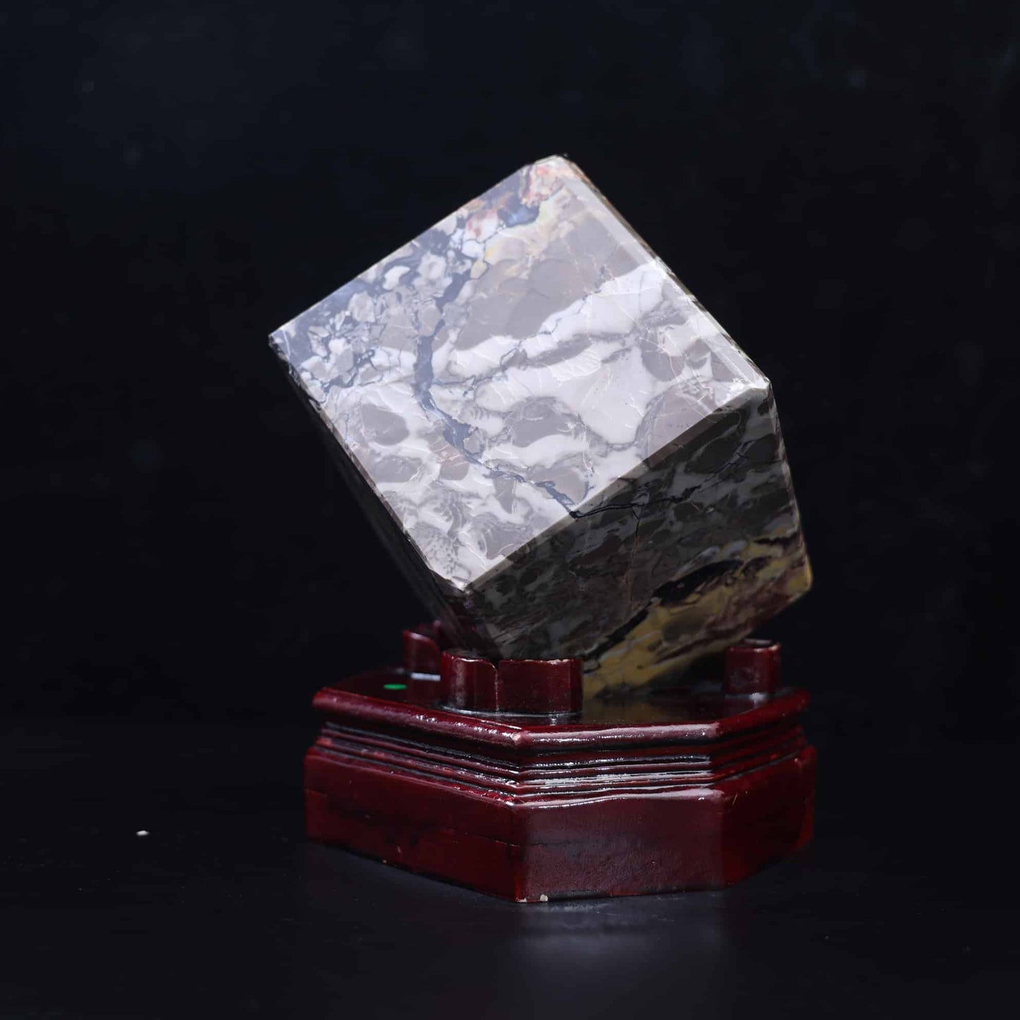 Volcano Agate Cube #41