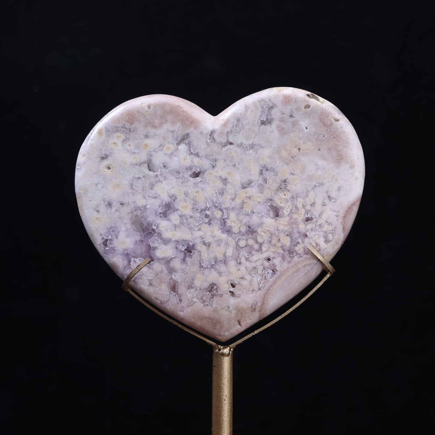 Pink Amethyst Heart #19