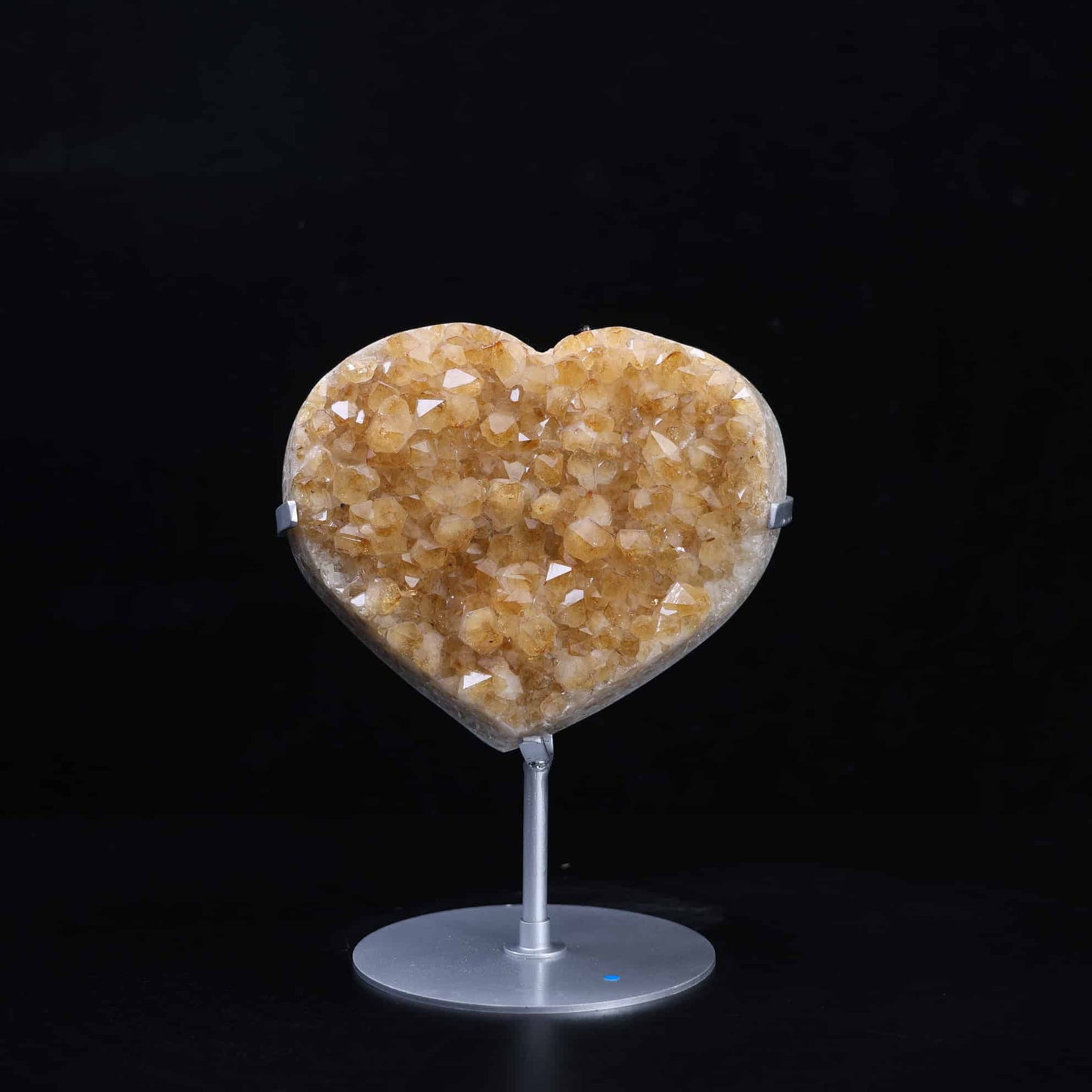 Yellow Amethyst Heart #33