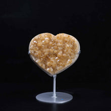 Yellow Amethyst Heart #33
