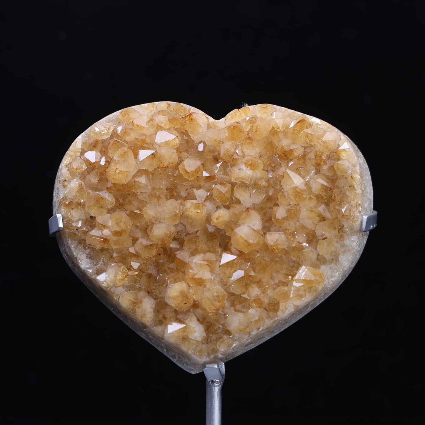 Yellow Amethyst Heart #33