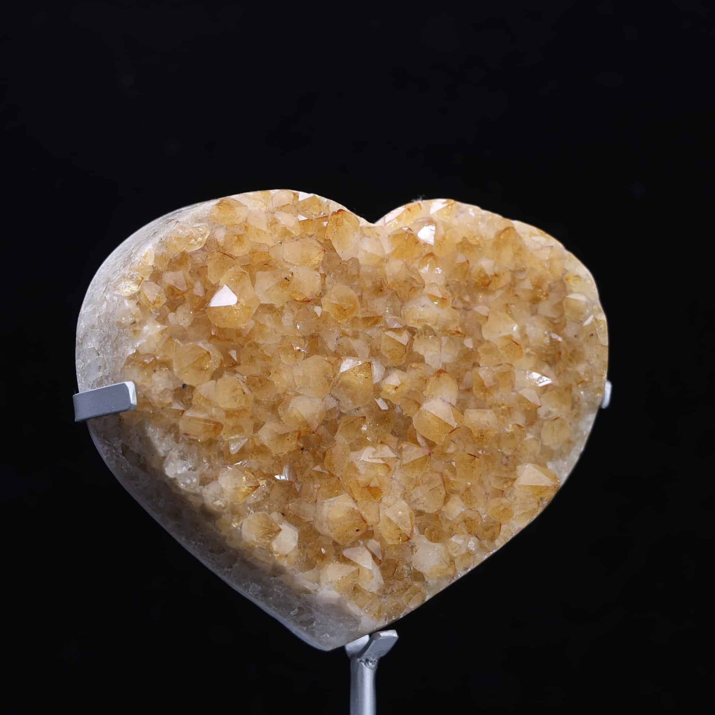 Yellow Amethyst Heart #33
