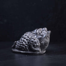 Silver Obsidian Money Toad #44