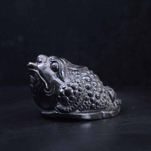 Silver Obsidian Money Toad #44