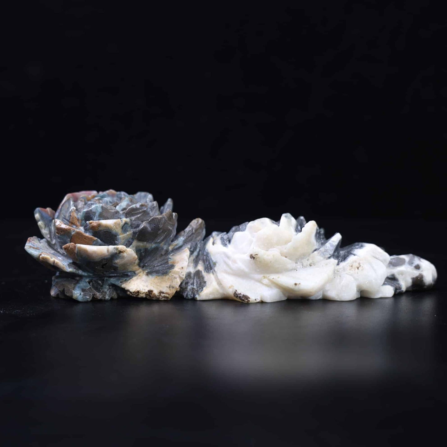 Ocean Jasper Flower Carving