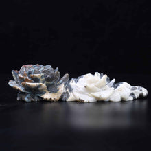 Ocean Jasper Flower Carving