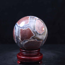 Football Volcano Agate Sphere
