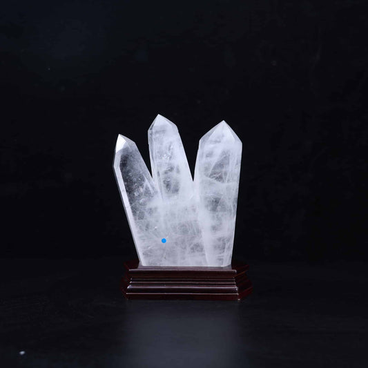 Clear Quartz Three-point Tower