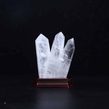 Clear Quartz Three-point Tower