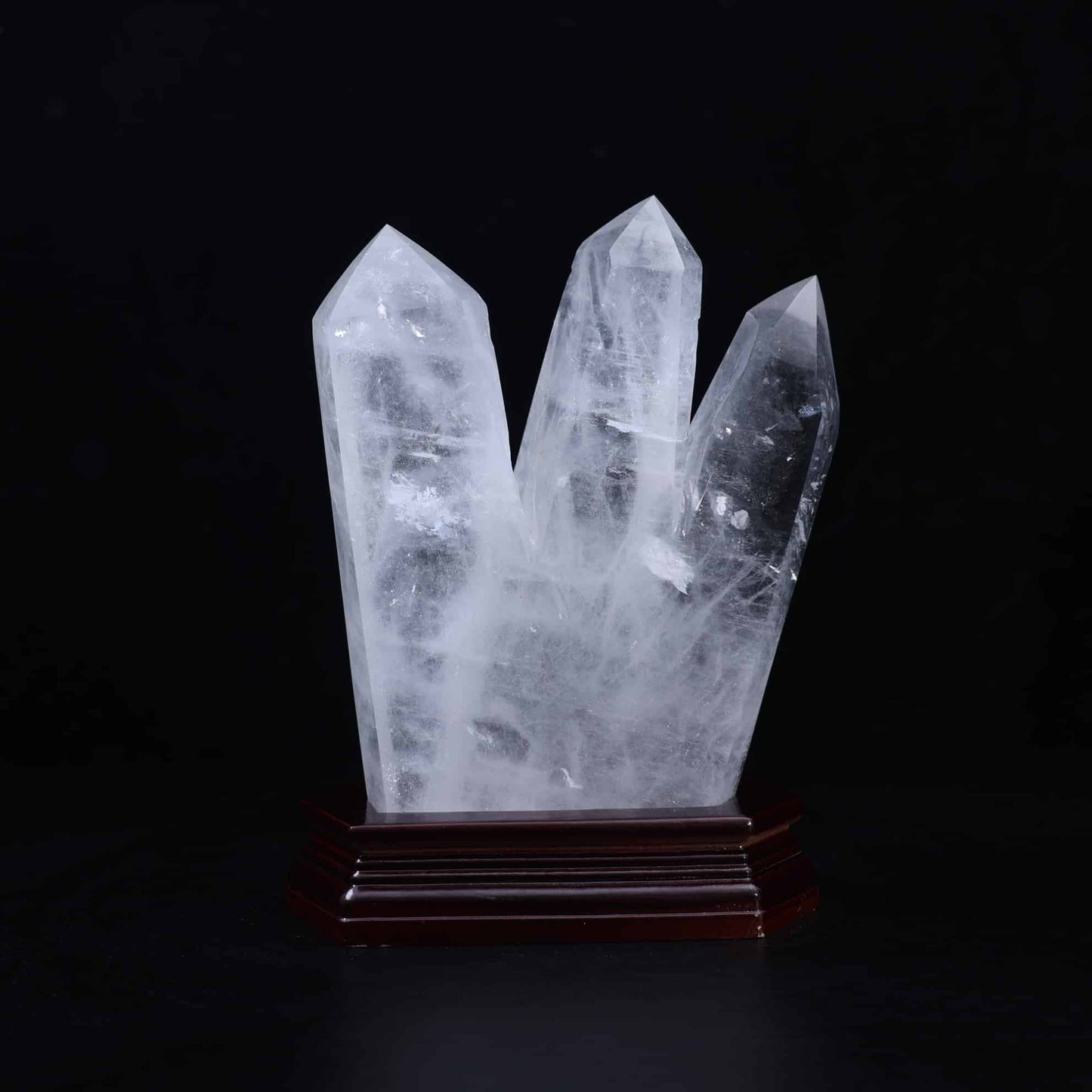Clear Quartz Three-point Tower