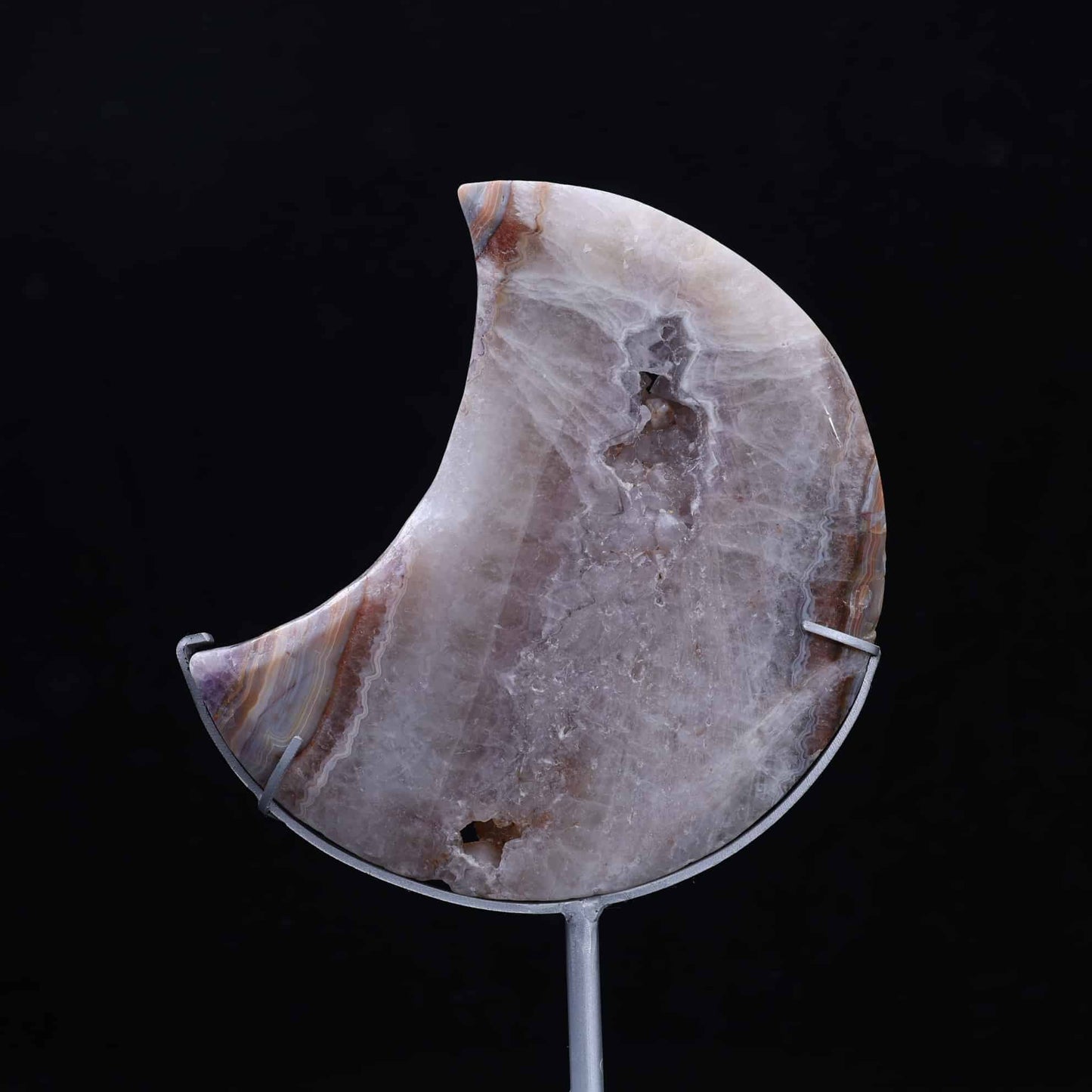 Amethyst Mexican Crazy Lace Agate  Moon