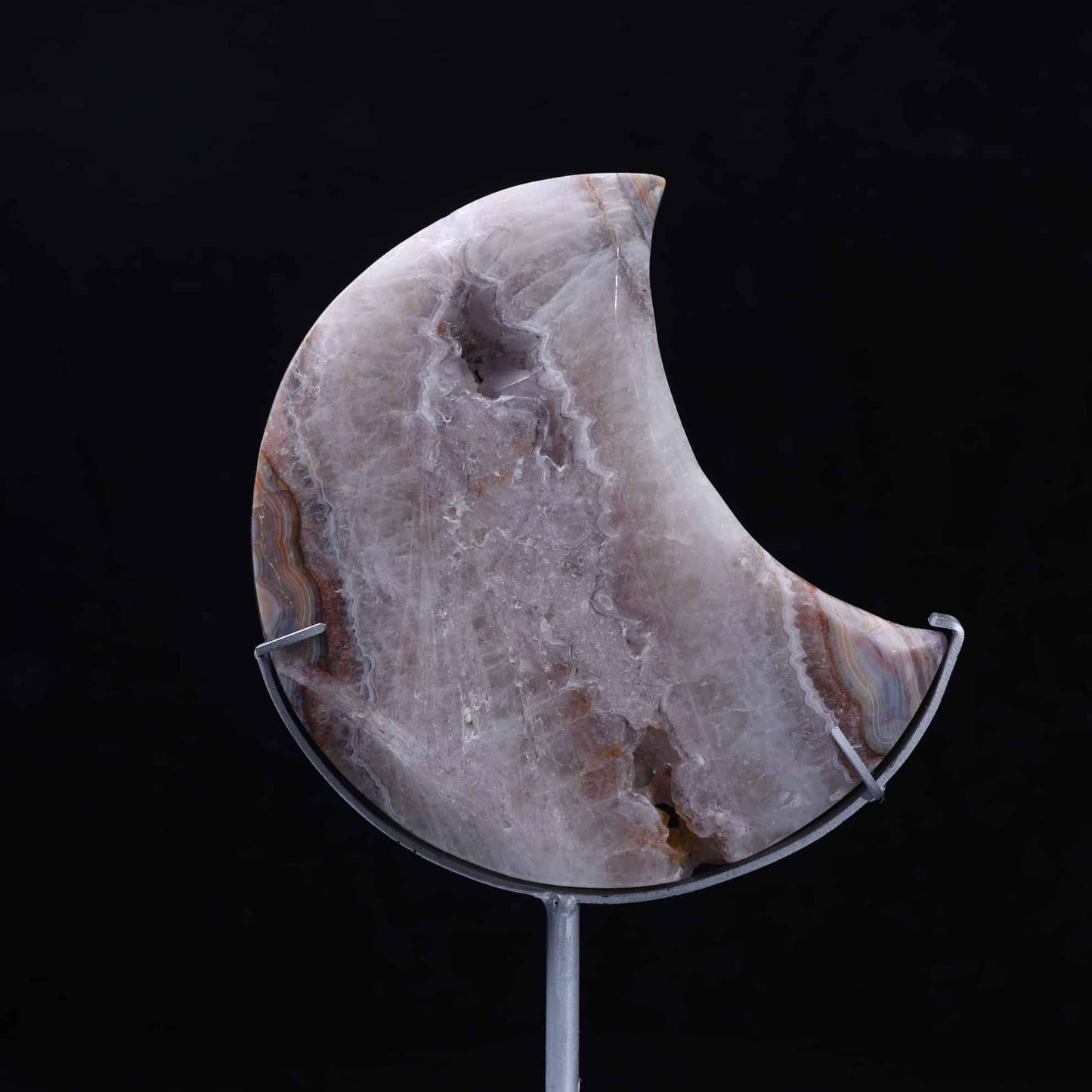 Amethyst Mexican Crazy Lace Agate  Moon