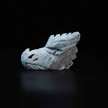 Hemimorphite  Dragon  Head Carving