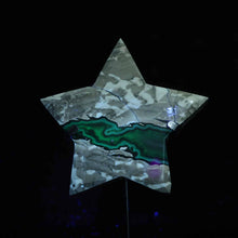 Volcano Agate  Star Carving