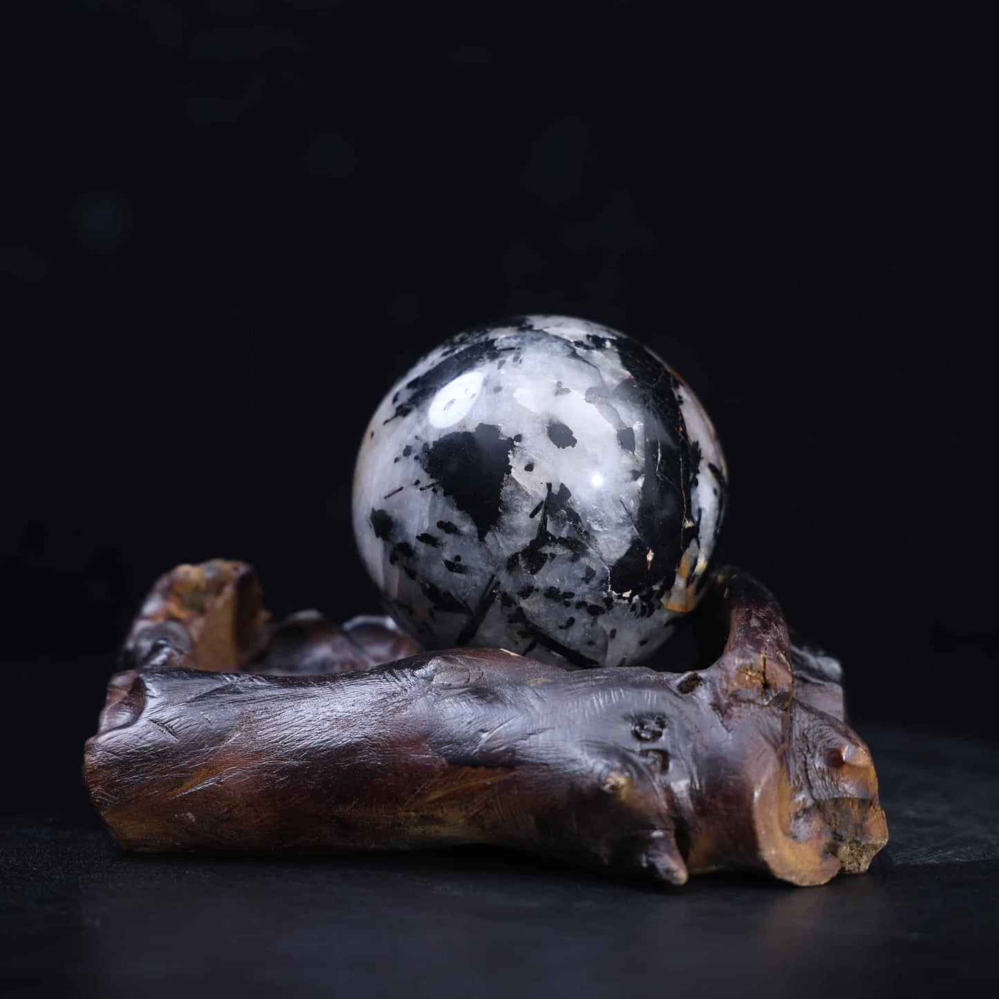 Black Tourmaline Sphere #96