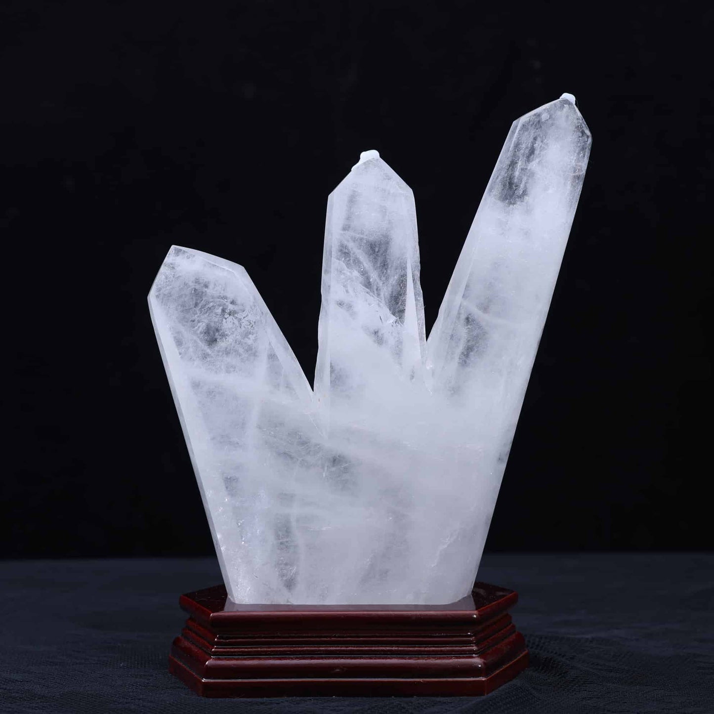 Clear Quartz Three-point Tower #30