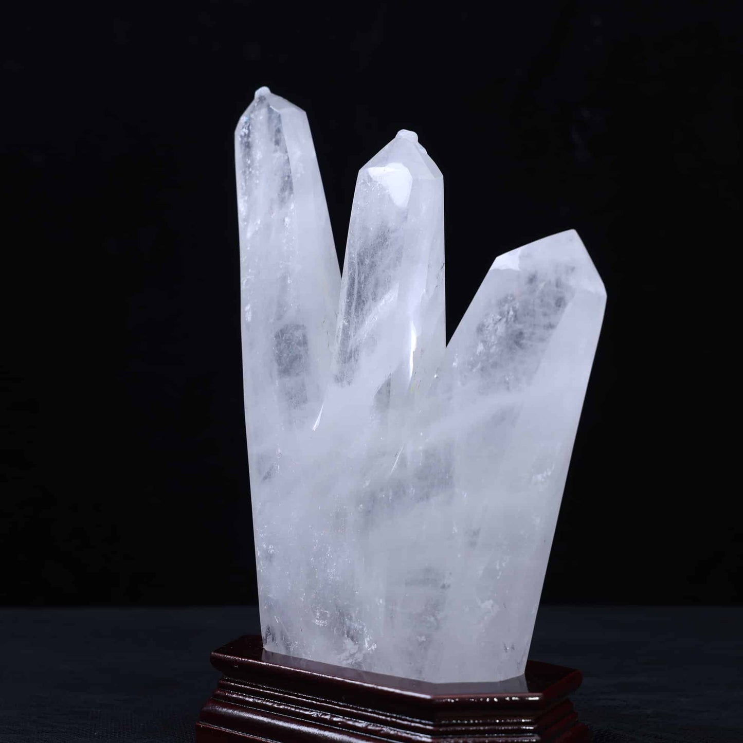 Clear Quartz Three-point Tower #30