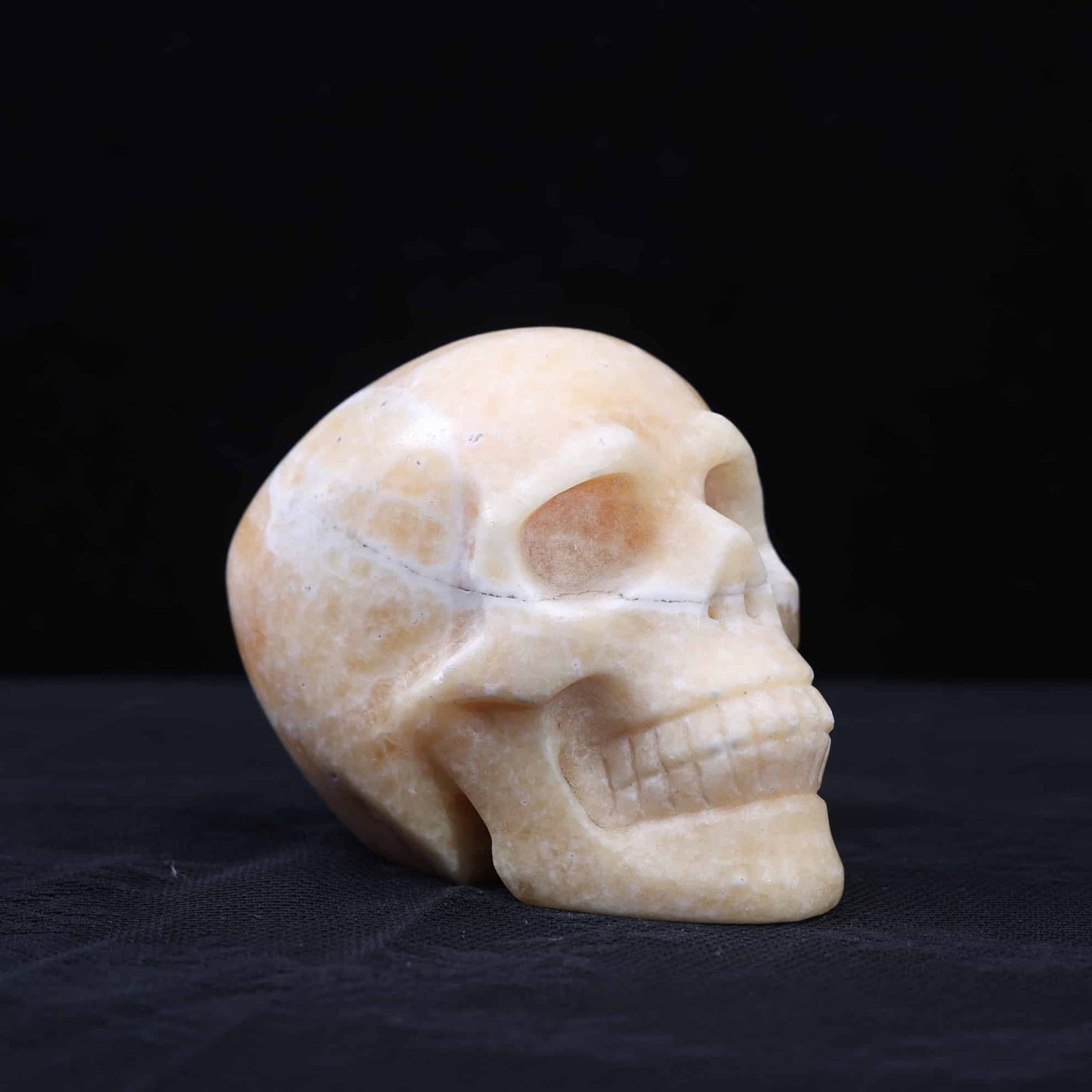 Yellow Calcite Skull #45