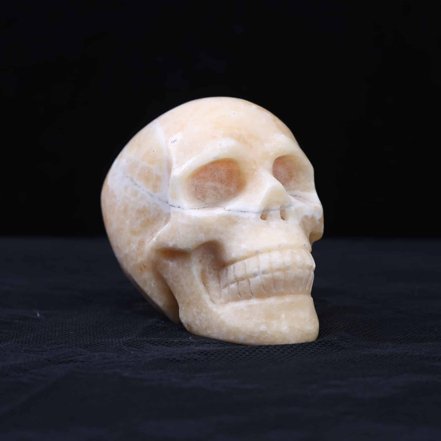 Yellow Calcite Skull #45
