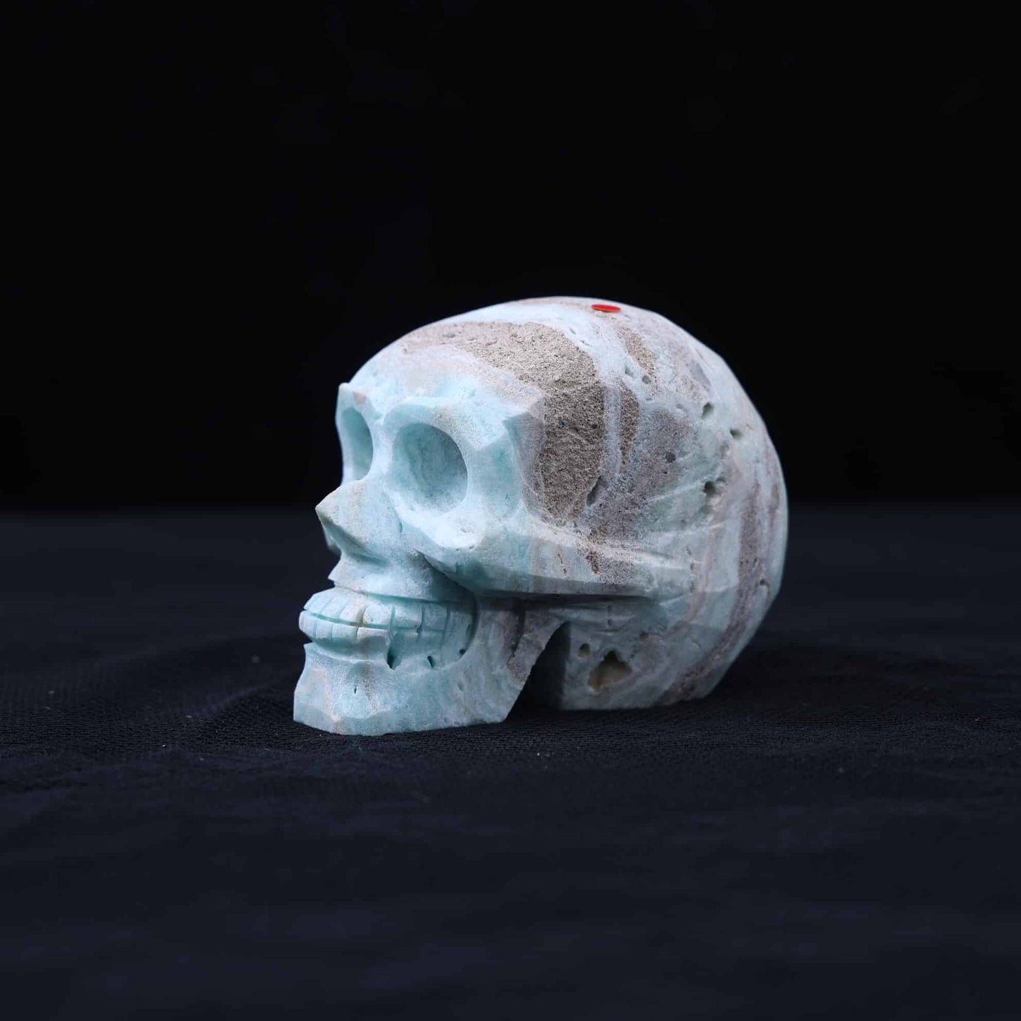 Hemimorphite Skull