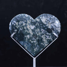 Moss Agate Heart #37