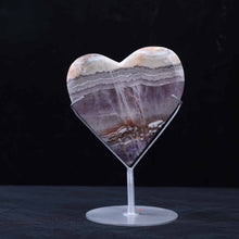 Amethyst Mexican Crazy Lace Agate Heart