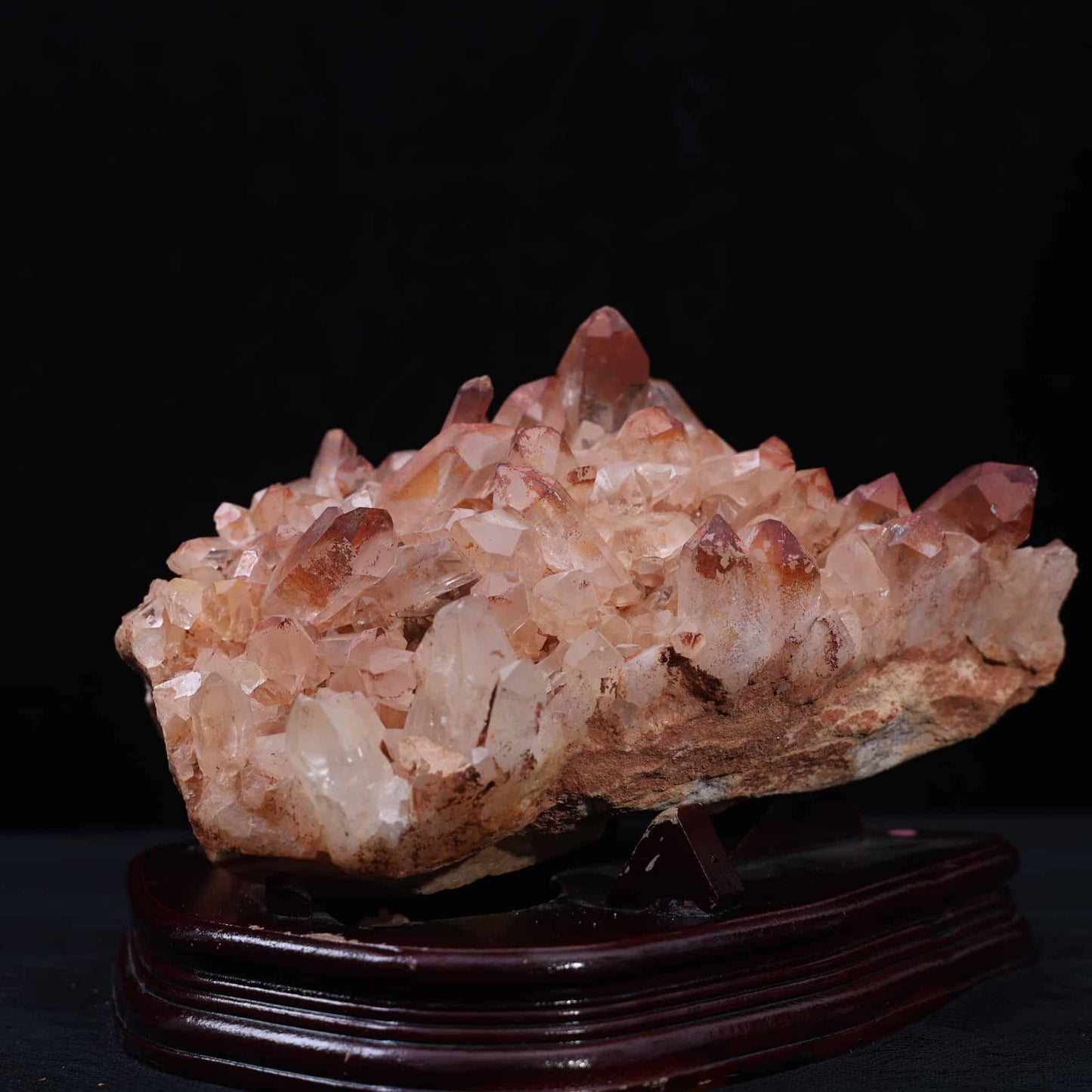 Red Mud  Quartz  Cluster