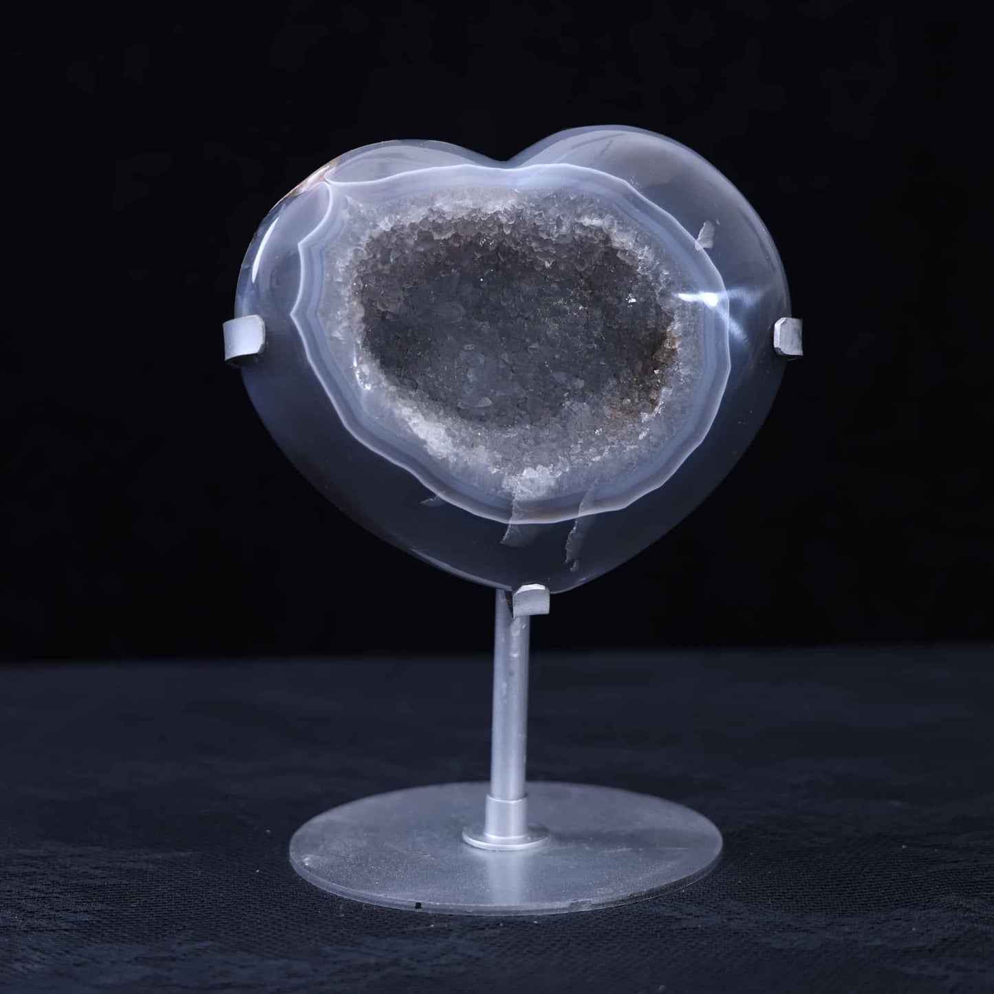 Druzy Agate Heart #85