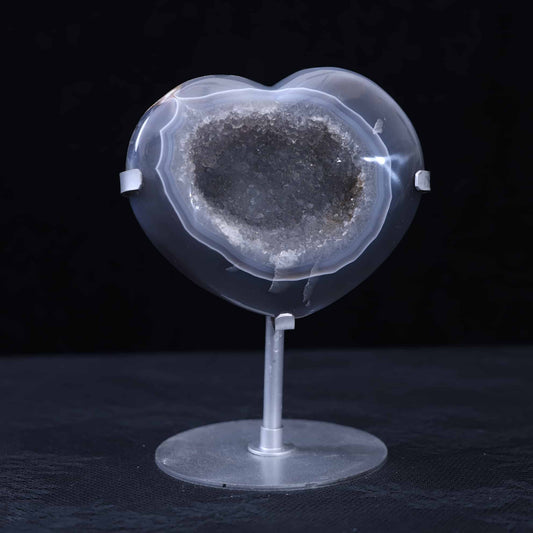 Druzy  Agate  Heart
