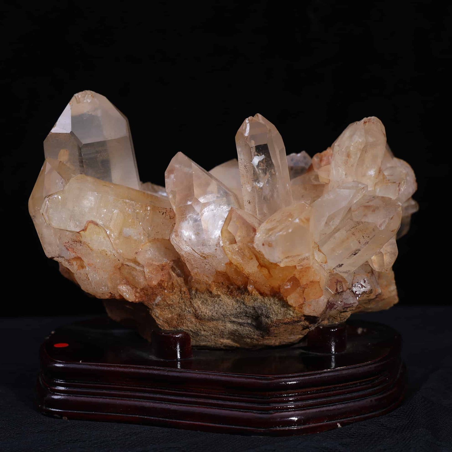Yellow Mud Quartz Cluster
