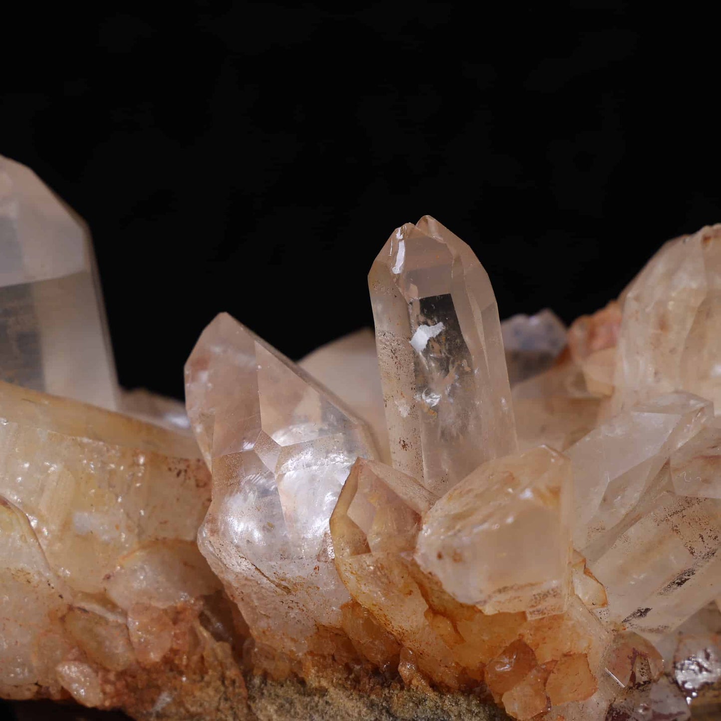 Yellow Mud Quartz Cluster