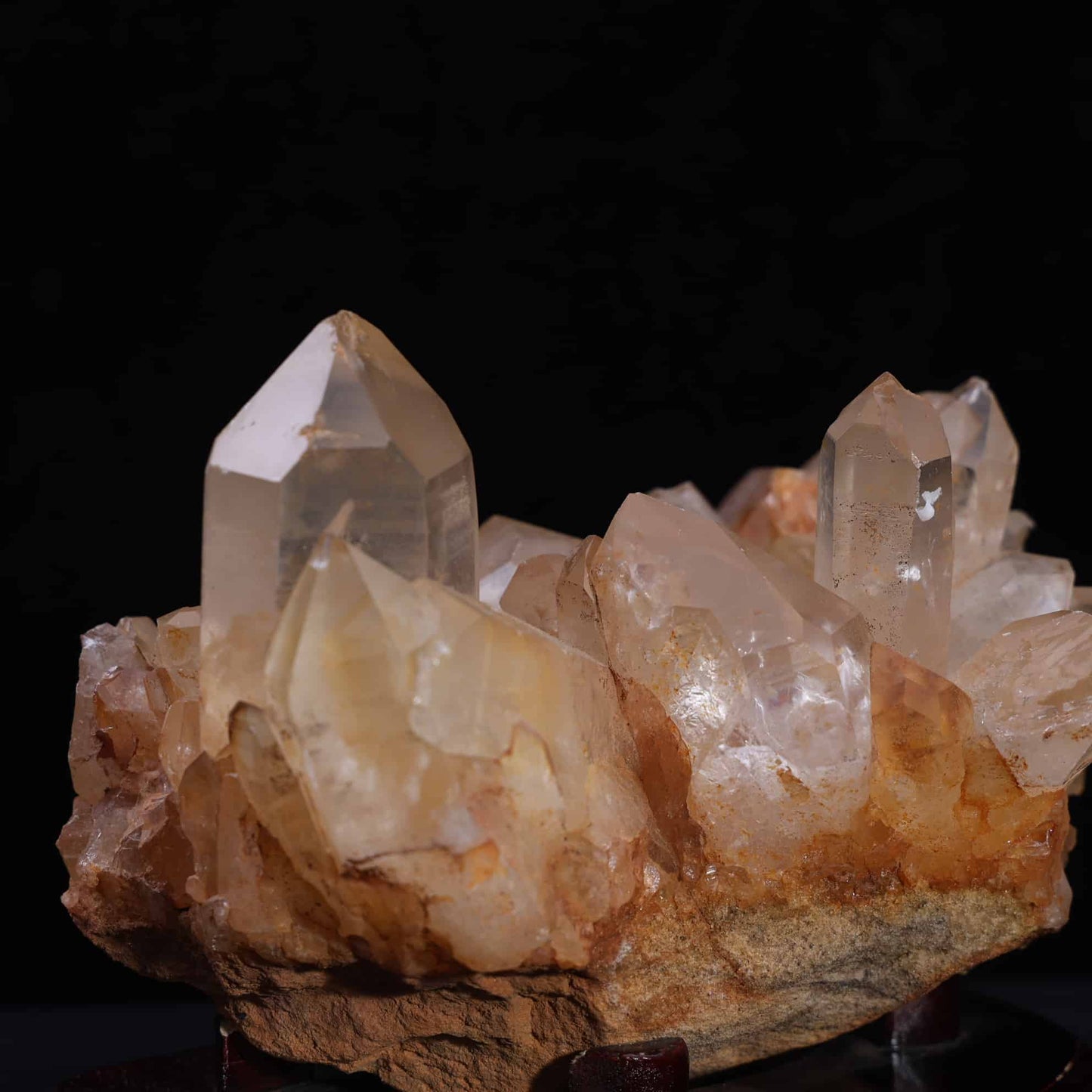 Yellow Mud Quartz Cluster