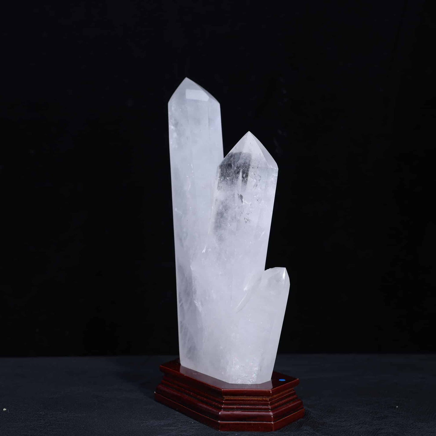 Clear Quartz Three-point Tower #23
