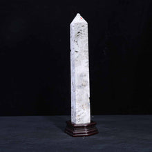 White Mexican Crazy Lace Agate Tower