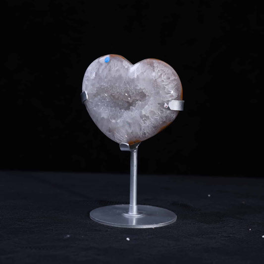 Druzy Agate Heart