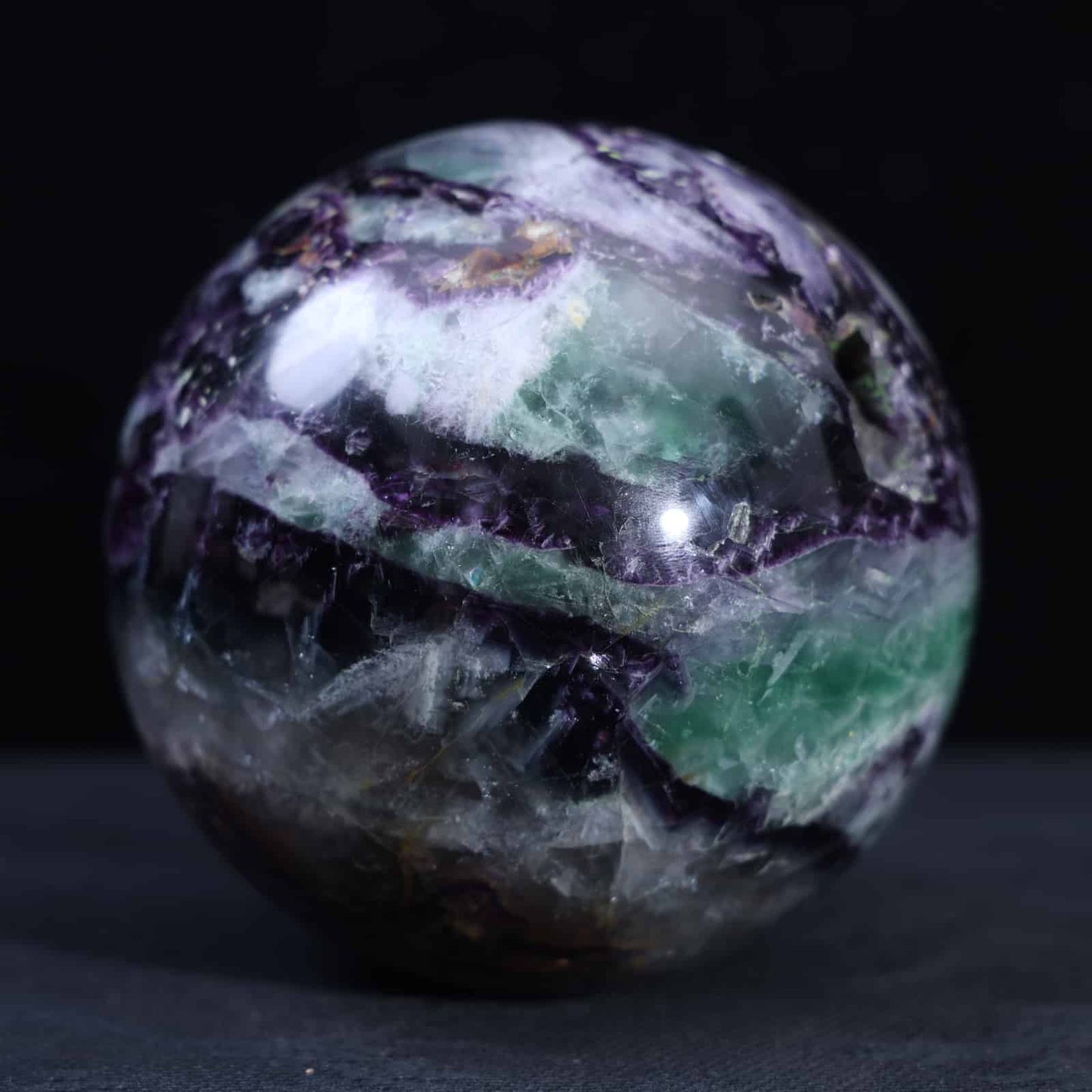 Rainbow Fluorite  Sphere