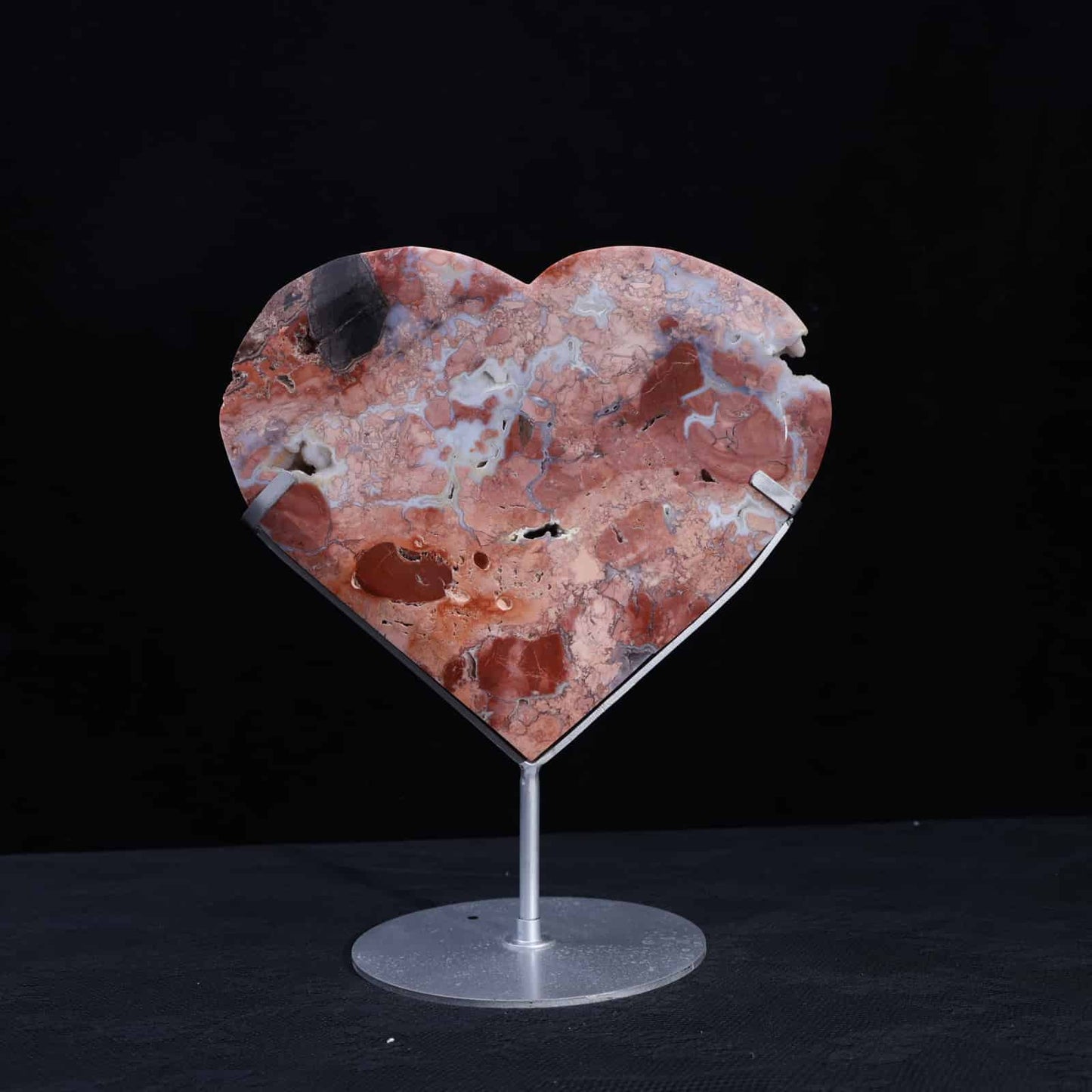 Pink Agate Heart #71
