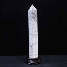 White  Mexican Crazy Lace Agate  Tower