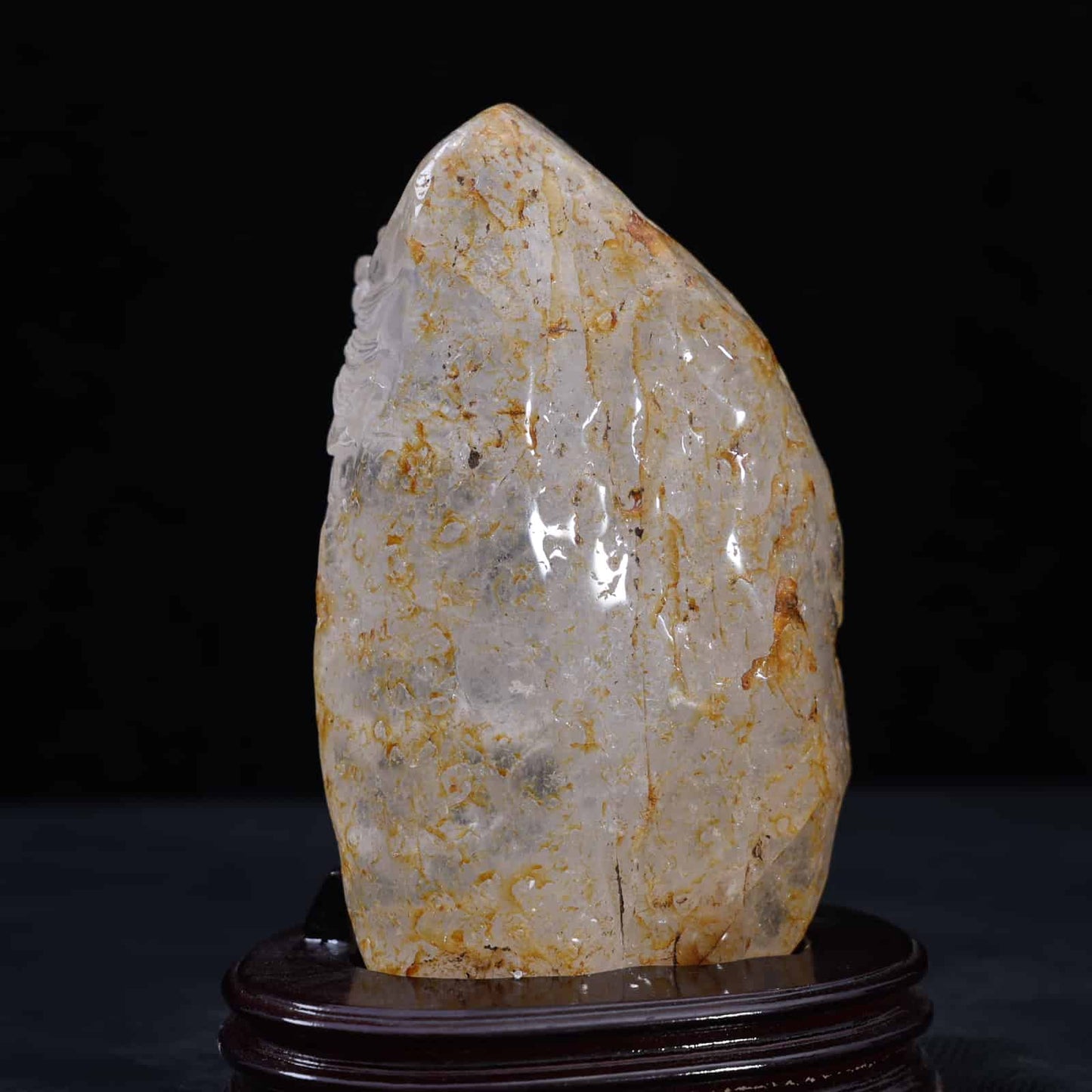 Clear Quartz Dragon Carving #85