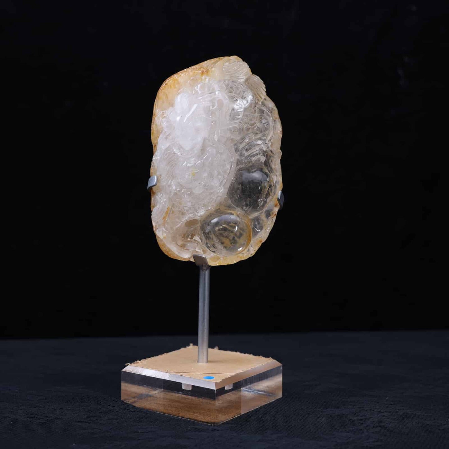 Clear Quartz Dragon Carving #57