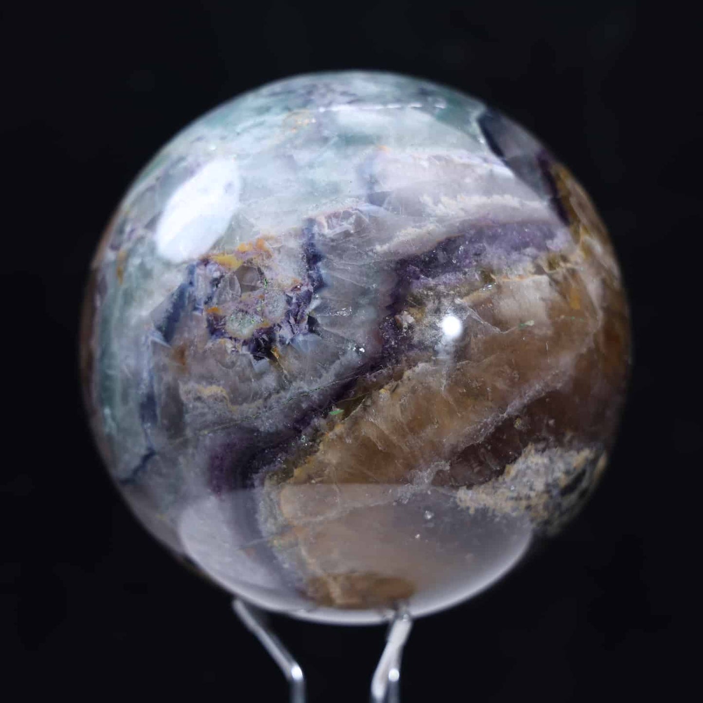 Rainbow Fluorite  Sphere